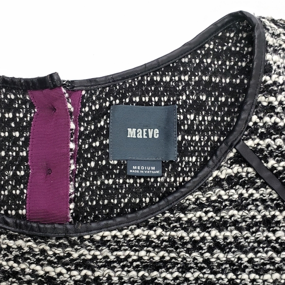 Anthropologie Maeve Medium Boucle Knit Tweed Dress - Picture 4 of 9